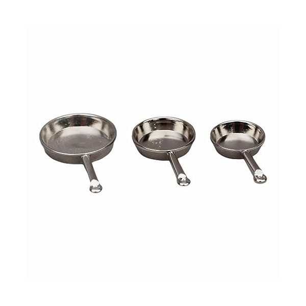 predolo 3x Ensemble Dustensiles de Cuisine pour Maison de Poupée Décoration de Maison de Poupée Fournitures de Fête de Jeu d