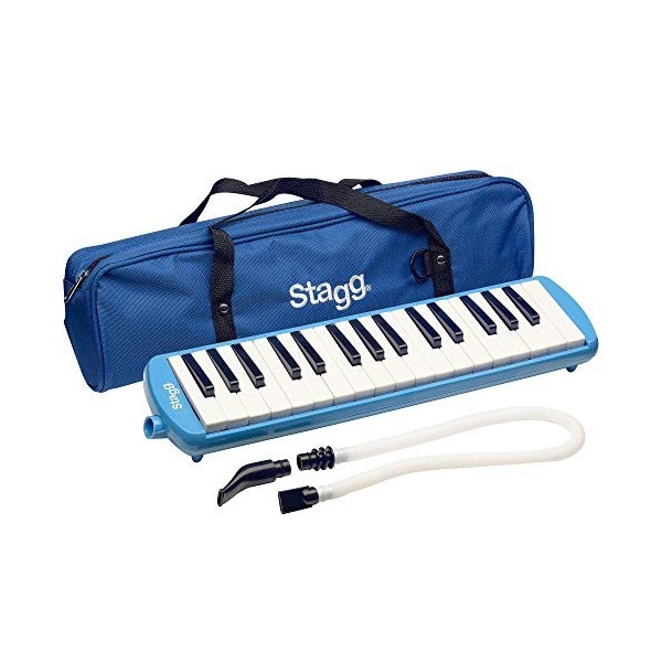 Stagg MELOSTA32BL Melodica 32 touches avec étui Bleu