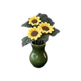 MagiDeal en Pot pour Maison de poupée, Petites Fleurs en Pot en céramique, modèle de Fleur pour Maison de poupée, Accessoires