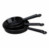 MagiDeal 3 Pièces Batterie de Cuisine pour Maison de Poupée Ensemble de Casseroles En Métal Miniatures Fournitures de Fête Ac