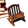 Frifer Chaise de poupée - Chaise de Maison de poupée en Bois - Chaises en Bois échelle 1:12, Mini chaises à Bascule en Bois p
