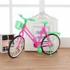 Poupée vélo Filles Miniature vélo en Plastique Simulation VTT Jouet Enfants Jouer Maison Cadeaux décors pour poupée Accessoir