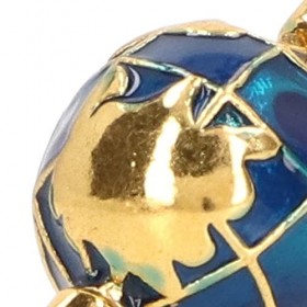 Vbestlife 1:12 Dollhouse Globe Metal Solid Glossy, Dollhouse Study Furniture, for Kids Learning, Classroom Desk, Students, Ge