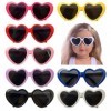 Sunportzida Lot de 8 paires de lunettes pour poupée, animal domestique, chien, chat, cosplay, fête, accessoires pour poupées 