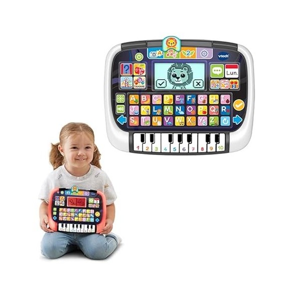 VTech Panneau éducatif avec Piano Tablette Enfant Multi-app, Jouets