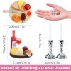 VZXQX Nourriture Miniature, 1:12 Mini Boisson Bouteille de Vin Bougies Alimentaire Modèles Jouet pour Maison de Poupée, Nourr