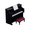 F Fityle Piano avec Tabouret pour Maison de poupée, Mini Meuble, Jouet, Instrument de Musique Miniature pour Maison de poupée