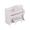 F Fityle Piano avec Tabouret pour Maison de poupée, Mini Meuble, Jouet, Instrument de Musique Miniature pour Maison de poupée