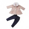 Jilibaba Vêtements de poupée manteau pantalon tenues enfants jouet accessoire cadeau pour poupées American Girl D 46 cm