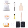 Aolso Maison de poupée Meubles Miniatures,17Pcs Enfants Salle à Manger en Bois Maison de poupée Meubles Accessoires de Cuisin