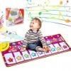 AniSqui Tapis de Jeu pour Piano, Jouet de Tapis de Musique pour Piano pour Enfants, Tapis de Danse drôle de Grande Taille 39