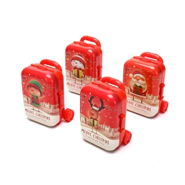 Lutins Farceurs De Noel Valise - Sac À Dos De Poupée - Simulation Mini Valise À roulettes Boîtes À Bonbons en Plastique Cadea
