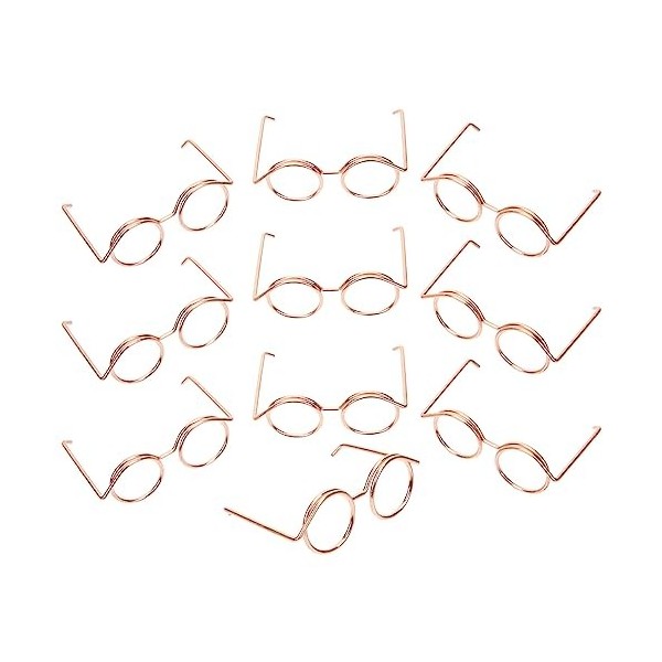 Toddmomy 10 Pièces Lunettes De Soleil De Poupée Mini Lunettes De Jouet Mini Lunettes De Poupée De Père Noël Lunettes Miniatur