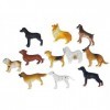 Miniblings Chiens 10x Figurine Caoutchouc Animaux Animaux lot Chien lot Animaux Mix