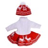 Uteruik Vêtements de poupée pour poupée American Girl de 46 cm - Tenue dhiver décontractée - Robe pull et chapeau tricoté - 