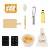 Jooheli Accessoires de Cuisine de Noël Miniature, Accessoires de Cuisine Miniatures, Kit de Noël Miniature pour Lutin, Cadeau