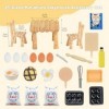 Lotvic Accessoires de Cuisine Miniature, Mini Accessoires de Maison de Poupée, 25 Pièces Ensemble de Cuisson Miniature, Acces