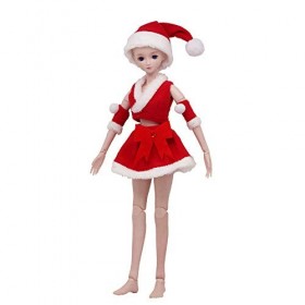 Uteruik Costume de Noël pour poupée BJD de 1/3 de 60 cm - Accessoire de costume décontracté pour fille - 1 lot A 