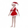 Uteruik Costume de Noël pour poupée BJD de 1/3 de 60 cm - Accessoire de costume décontracté pour fille - 1 lot A 