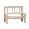 Generic Banc de Parc pour Maison de Poupée, Mini Chaise En Bois pour Décor de Micro Paysage, échelle 1/12