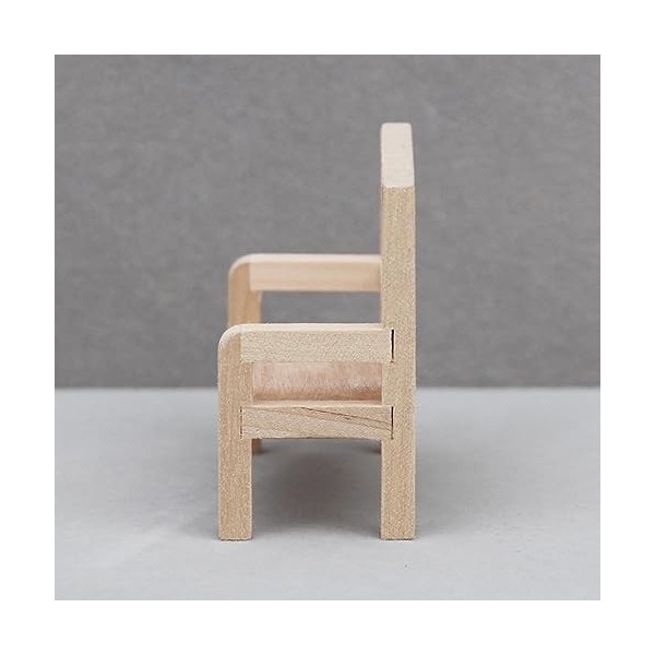 Generic Banc de Parc pour Maison de Poupée, Mini Chaise En Bois pour Décor de Micro Paysage, échelle 1/12