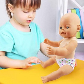 ZWOOS Couches pour Poupées bébé, Accessoires pour Poupées 30-40 cm, Lot de 6