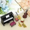 Maison de poupée, Lot de 11 Mini Instruments de Musique Miniatures pour Maison de poupée, Mini Instrument de Musique modèle 1