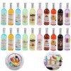 20pcs Bouteilles Miniatures, Accessoires de Boisson Mini Maison Bouteilles Font des Mini Aliments Bouteille de Vin Miniature 