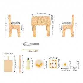 HIQE-FL Miniature Objet,Objet Miniature 1/12,Accessoire Jardin Miniature,Miniature Accessoire,Accessoires pour Maison de Poup