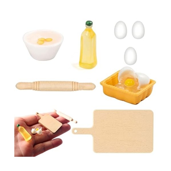 1/12 Accessoires pour maison de poupée, 15 pièces de maison de poupée, lutin accessoires de maison de poupée, mini meubles, a