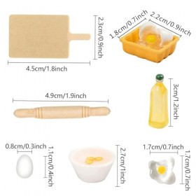1/12 Accessoires pour maison de poupée, 15 pièces de maison de poupée, lutin accessoires de maison de poupée, mini meubles, a