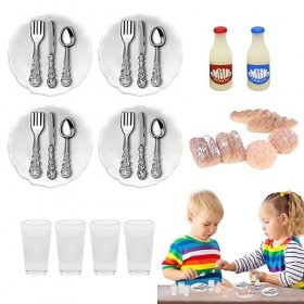 16 Pièces Accessoires pour Maison Miniature Accessoires Miniatures Accessoires de Maison de Poupée Convient à lHabillage de 