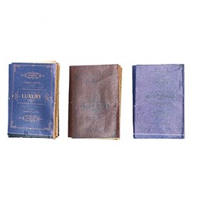 CENPEK Lot de 6 livres miniatures pour maison de poupée, échelle 1:12, accessoires miniatures pour décoration de maison de po