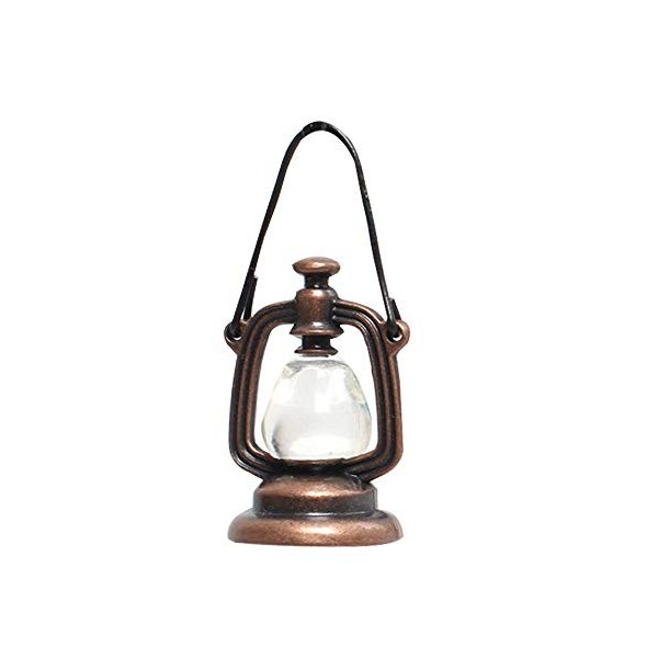 witgift Mini lampe à huile vintage miniature, mini lampe à huile pour maison de poupée, jardin, meubles, accessoires