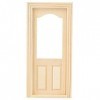 Srliya Porte de Maison de Poupée 19 × 10 × 3, Simulation de Meubles de Porte en Bois pour Bricolage 1:12, Accessoire de Maiso