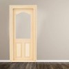 Srliya Porte de Maison de Poupée 19 × 10 × 3, Simulation de Meubles de Porte en Bois pour Bricolage 1:12, Accessoire de Maiso