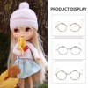 TOYANDONA 12 Pièces Lunettes De Poupée Jouets Noir Bébé Poupée Lunettes Décor Poupées Noires Lunettes De Soleil pour Poupée H