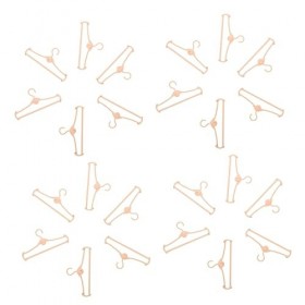 ERINGOGO 50Pcs Cintre De Poupée Accessoires De Jeu Robe Formelle pour Tout-Petits Mini Accessoires pour Poupées Cintres Chape