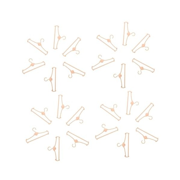 ERINGOGO 50Pcs Cintre De Poupée Accessoires De Jeu Robe Formelle pour Tout-Petits Mini Accessoires pour Poupées Cintres Chape