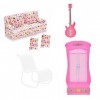 Xiton Barbie Meubles Accessoires de 1pc Couch, Coussins 2PCS, 1pc Guitare, 1pc Rocking Chair Rose ou Blanc au Hasard , 1pc A