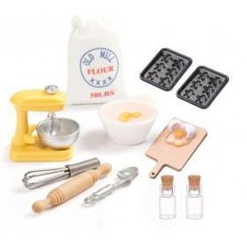 Accessoires de lutin - Accessoires de cuisine miniature pour maison de poupée - Mini décoration de pâtisserie, modèle de pain
