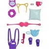 Barbie Accessoires pour poupées, thème Pyjama, 11 Accessoires de Mode