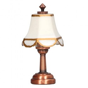 Lampe de Table Miniature pour Maison de Poupée, Échelle 1/12 Fonctionnement à Piles Accessoires pour Lampe de Maison de Poupé