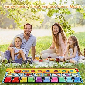 Ballery Tapis de Piano, 148 x 60cm Grand Tapis Musical pour Enfants, Tapis de Jeu Musical Jouet de Musique pour Enfants, Tapi
