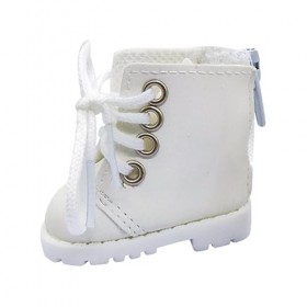 predolo 1 Paire de Chaussures de poupée 1/6, modèle Miniature, Bottes, Accessoire pour poupées articulées de 20cm, Blanc