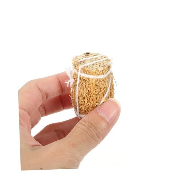 JOINPAYA 4Pcs Balle De Foin pour Maison De Poupée Fausses Balles De Foin Accessoires De Balles De Foin Ferme Rustique Haymow 