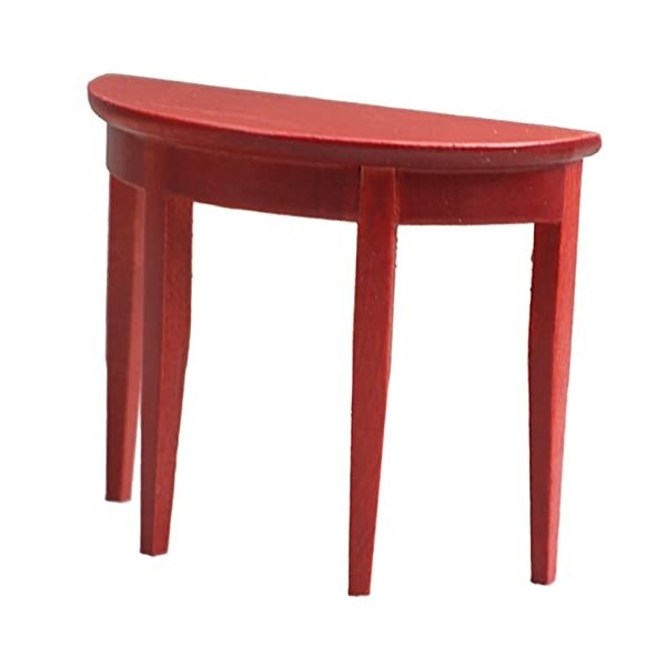 HOOTNEE Table De Simulation Accessoires pour Maison De Poupée Maison De Poupée Table Demi-Ronde 112 Table Maison De Poupée Mi