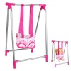 Générique Accessoires de poupée pour bébé, Swing de poupée bébé balançable Simulation Miniature Bricolage Swing Baby Doll Meu