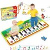 RenFox Tapis de Piano, Tapis de Musical Tapis de Danse Tapis de Musique Bébé Activité Tapis de Sol Jeu Musical Toucher Clavie