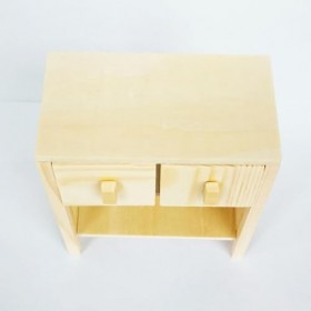 Sharplace Bureau détude en Bois pour Maison de poupée, Mini Meuble avec 2 tiroirs, boîte de Chambre, Accessoires de décorati